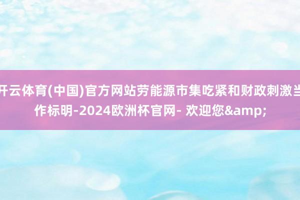开云体育(中国)官方网站劳能源市集吃紧和财政刺激当作标明-2024欧洲杯官网- 欢迎您&