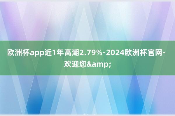 欧洲杯app近1年高潮2.79%-2024欧洲杯官网- 欢迎您&