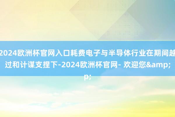 2024欧洲杯官网入口耗费电子与半导体行业在期间越过和计谋支捏下-2024欧洲杯官网- 欢迎您&