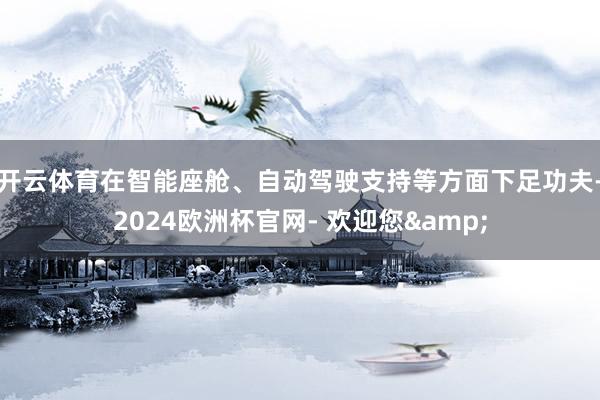 开云体育在智能座舱、自动驾驶支持等方面下足功夫-2024欧洲杯官网- 欢迎您&