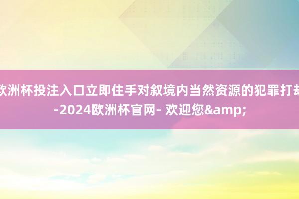 欧洲杯投注入口立即住手对叙境内当然资源的犯罪打劫-2024欧洲杯官网- 欢迎您&