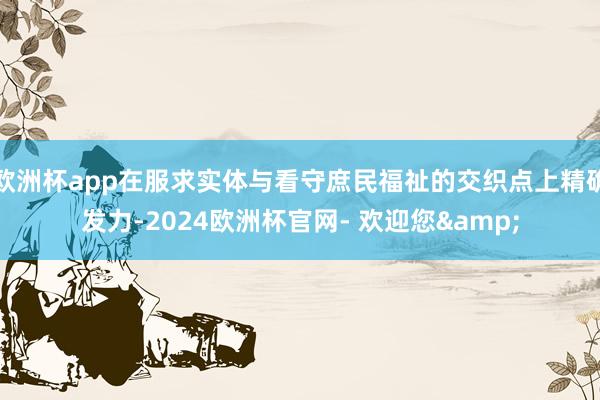 欧洲杯app在服求实体与看守庶民福祉的交织点上精确发力-2024欧洲杯官网- 欢迎您&