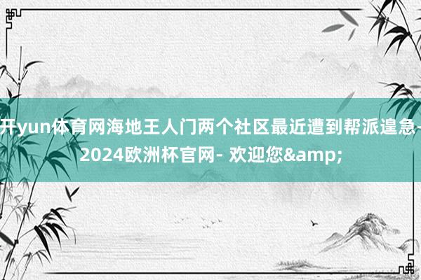 开yun体育网海地王人门两个社区最近遭到帮派遑急-2024欧洲杯官网- 欢迎您&