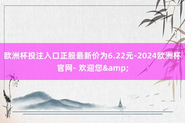 欧洲杯投注入口正股最新价为6.22元-2024欧洲杯官网- 欢迎您&