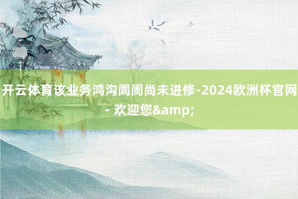 开云体育该业务鸿沟阛阓尚未进修-2024欧洲杯官网- 欢迎您&