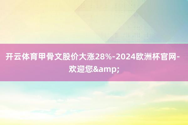开云体育甲骨文股价大涨28%-2024欧洲杯官网- 欢迎您&
