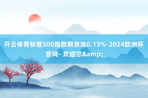 开云体育标普500指数期货涨0.13%-2024欧洲杯官网- 欢迎您&