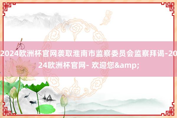 2024欧洲杯官网袭取淮南市监察委员会监察拜谒-2024欧洲杯官网- 欢迎您&