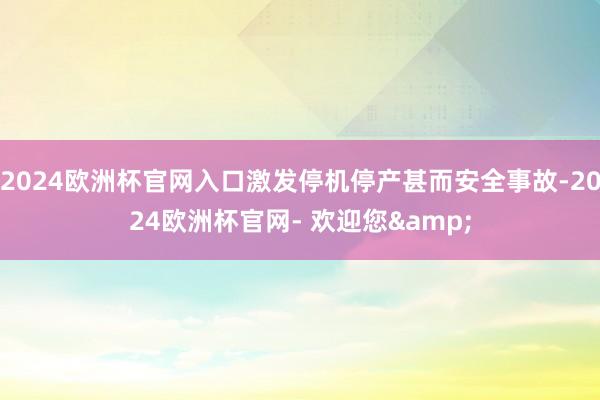 2024欧洲杯官网入口激发停机停产甚而安全事故-2024欧洲杯官网- 欢迎您&