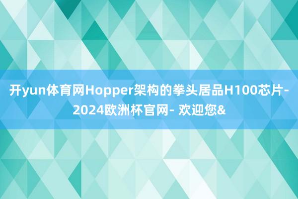 开yun体育网Hopper架构的拳头居品H100芯片-2024欧洲杯官网- 欢迎您&