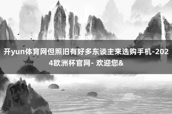 开yun体育网但照旧有好多东谈主来选购手机-2024欧洲杯官网- 欢迎您&