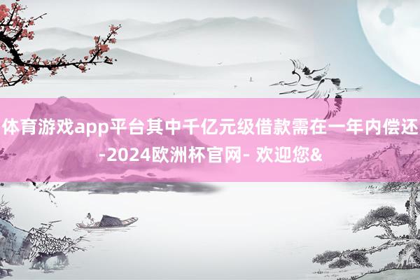 体育游戏app平台其中千亿元级借款需在一年内偿还-2024欧洲杯官网- 欢迎您&