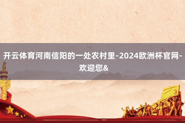 开云体育河南信阳的一处农村里-2024欧洲杯官网- 欢迎您&