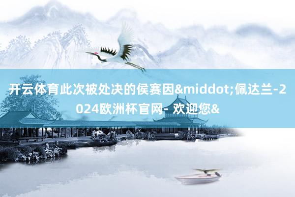 开云体育此次被处决的侯赛因&middot;佩达兰-2024欧洲杯官网- 欢迎您&