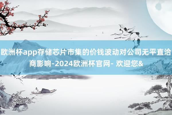 欧洲杯app存储芯片市集的价钱波动对公司无平直洽商影响-2024欧洲杯官网- 欢迎您&